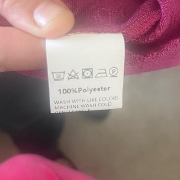 🚨 🥷 Ruffled Button-Down gauzy swim coverup dress in magenta w cute pockets - Picture 11 of 11